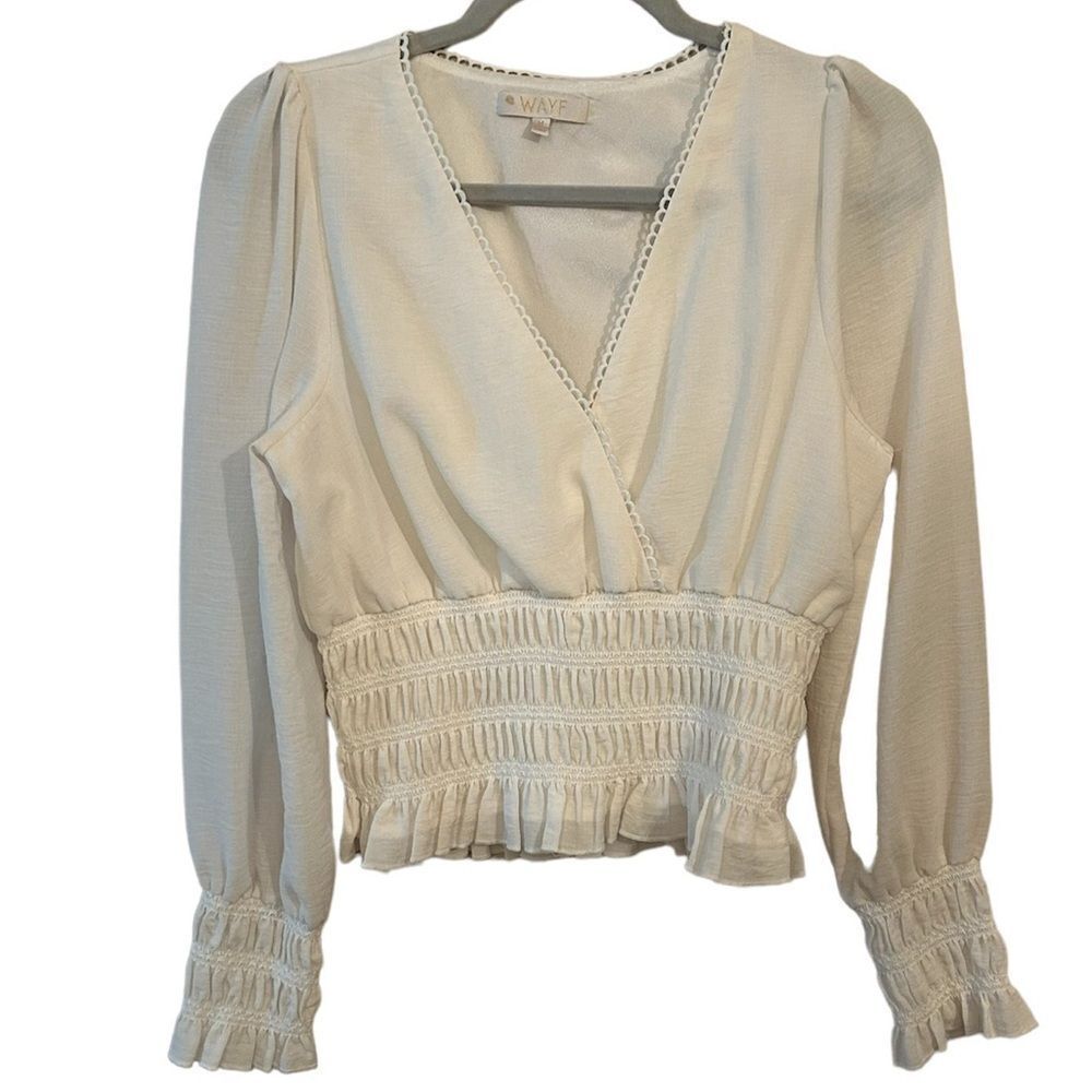 WAYF | Smocked Waist Top | M